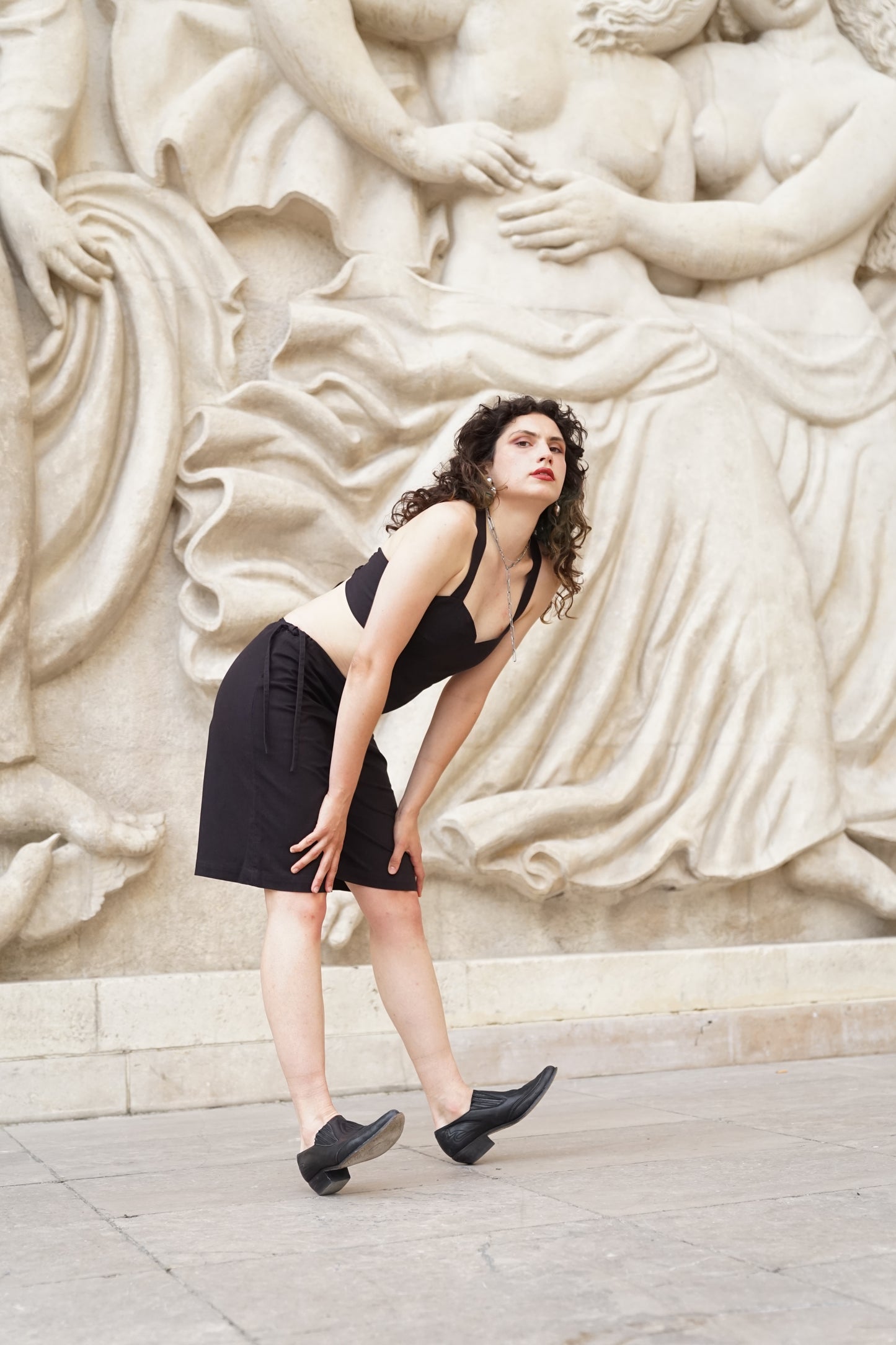 Le short Lou noir en coton bio