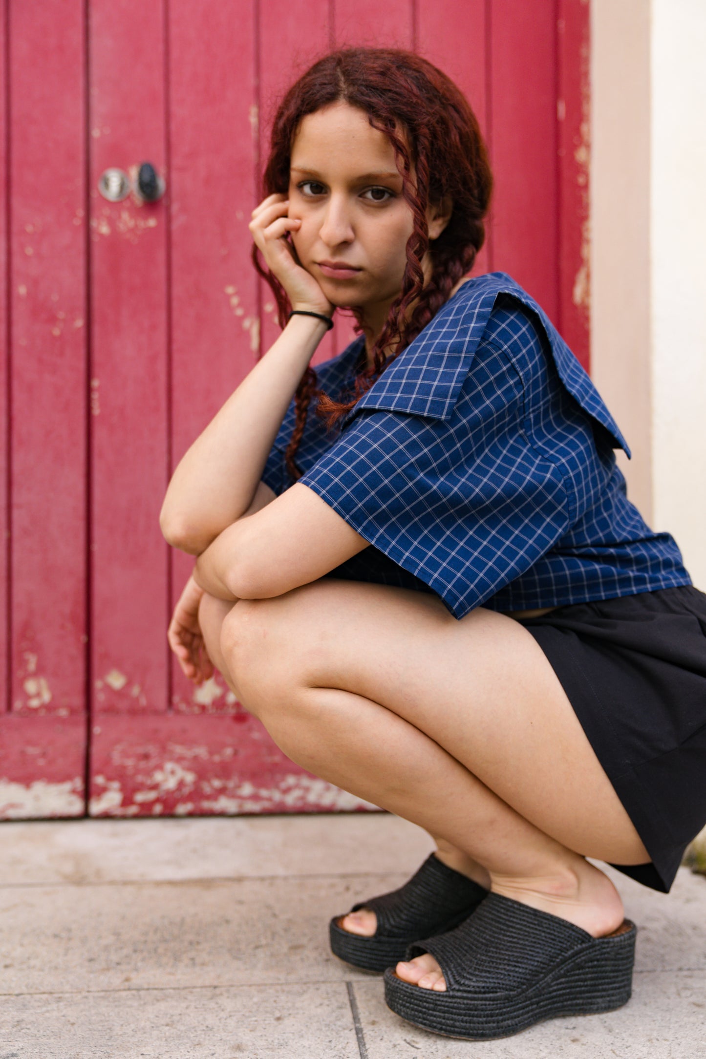 Le mini short Lou noir en coton bio