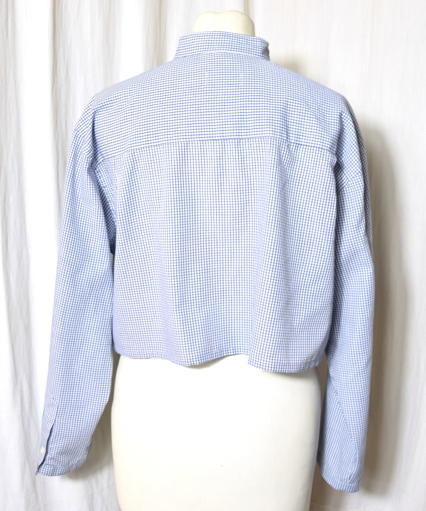 La chemise June vichy bleu et blanc