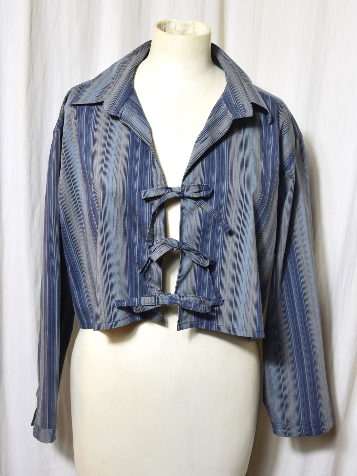 La chemise May bleue à rayures