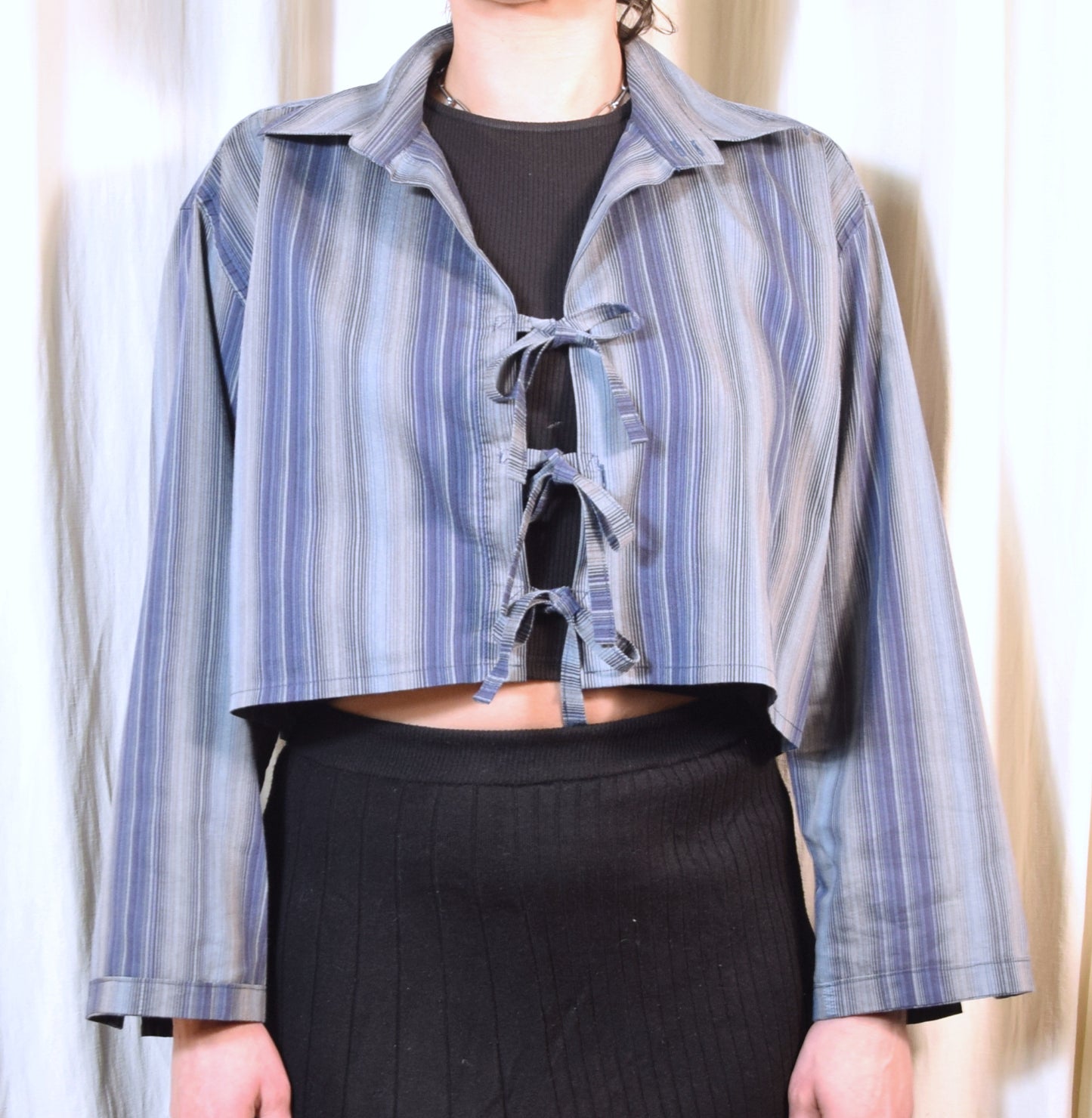 La chemise May bleue à rayures