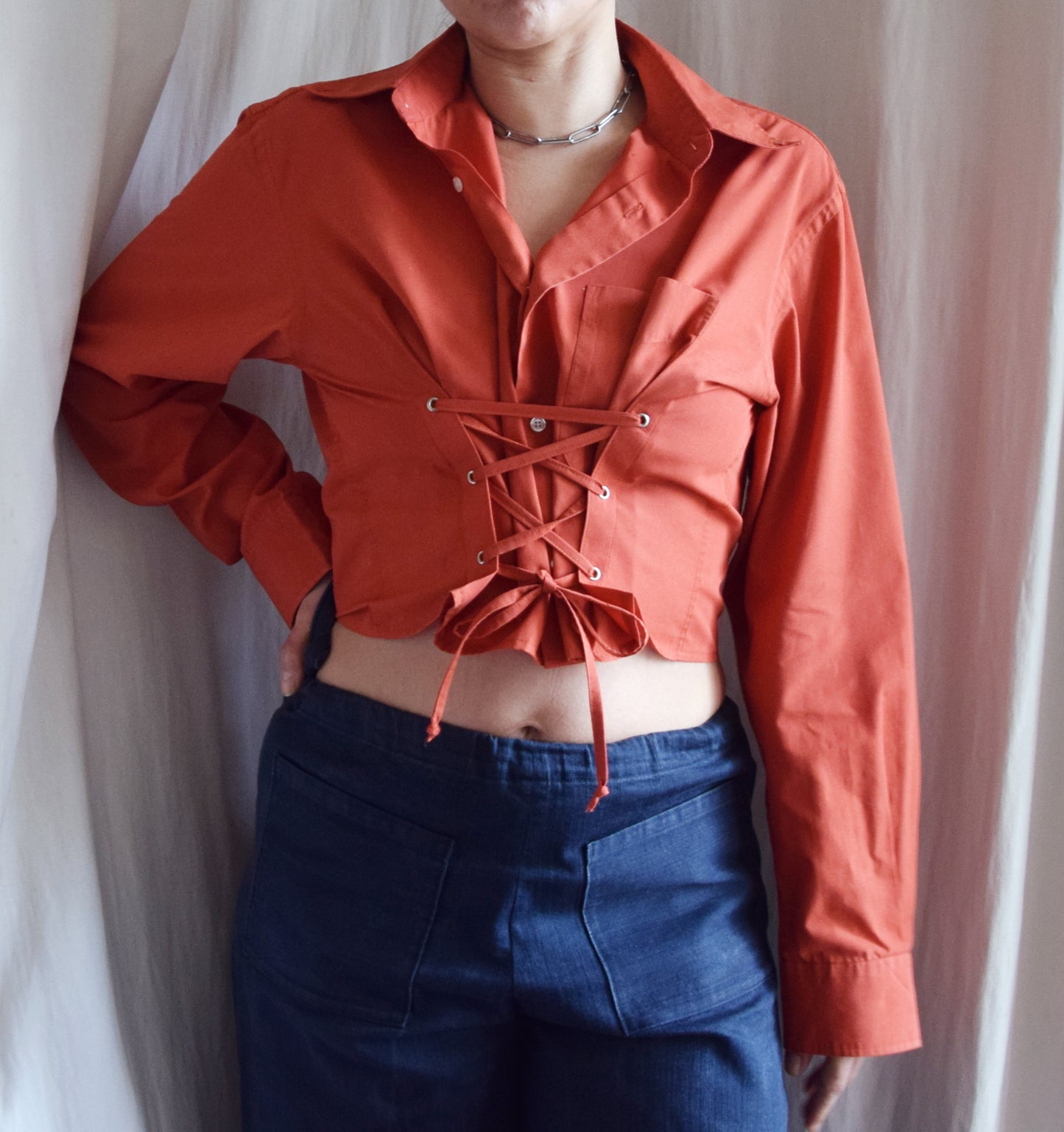 La chemise Joe orange