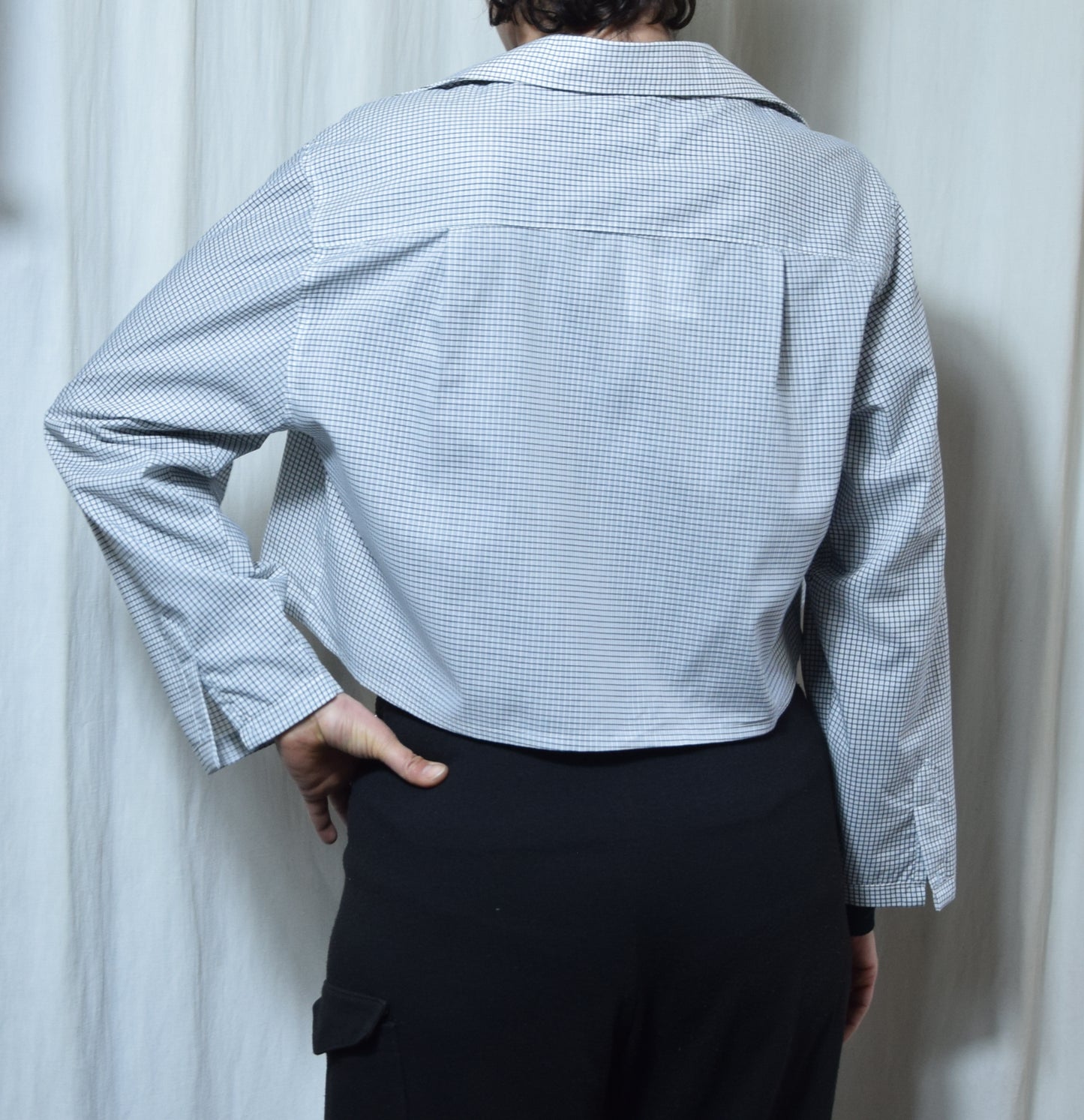 The white checkered May shirt