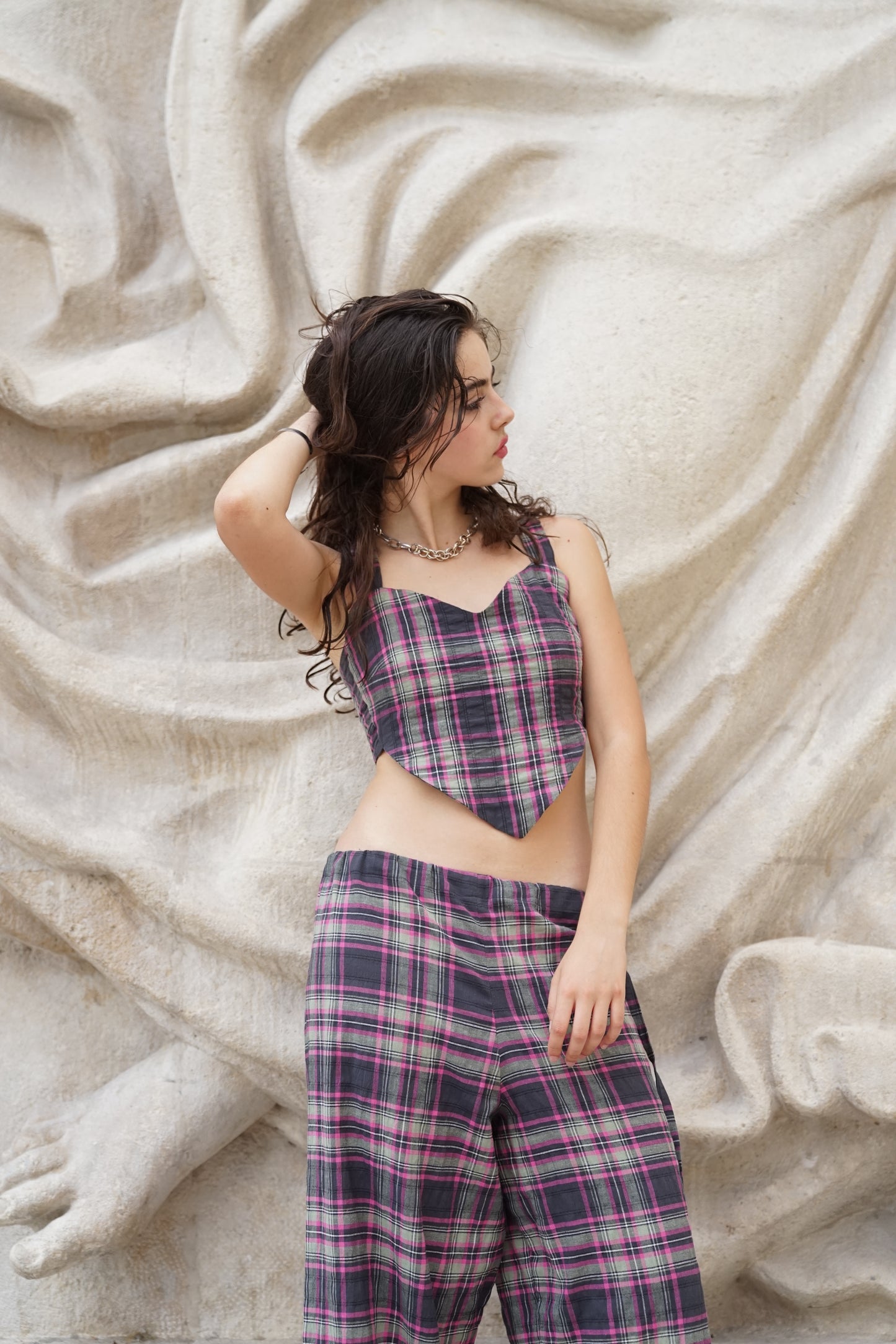 Top Habi tartan