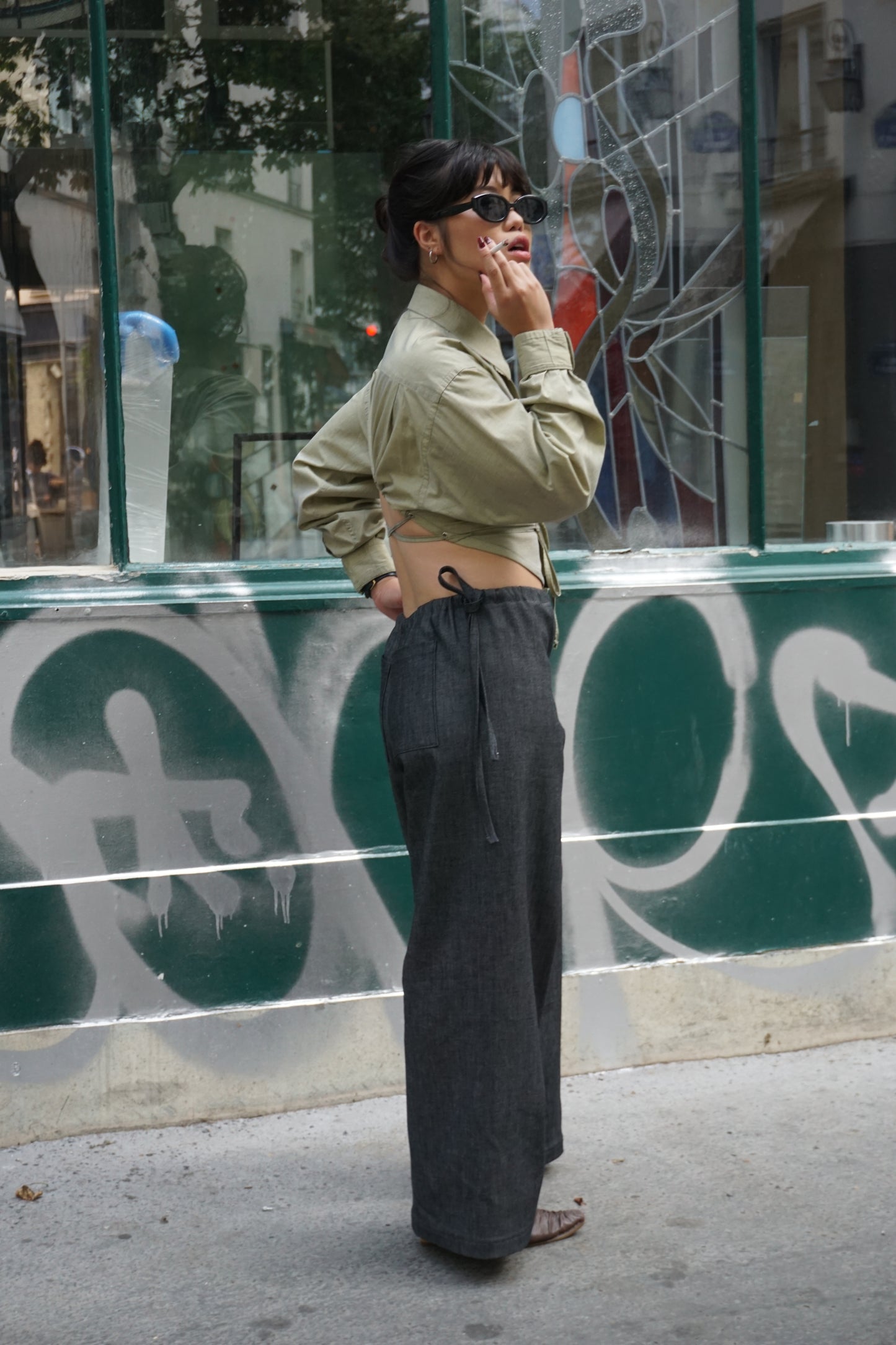 La chemise Ajar vert olive