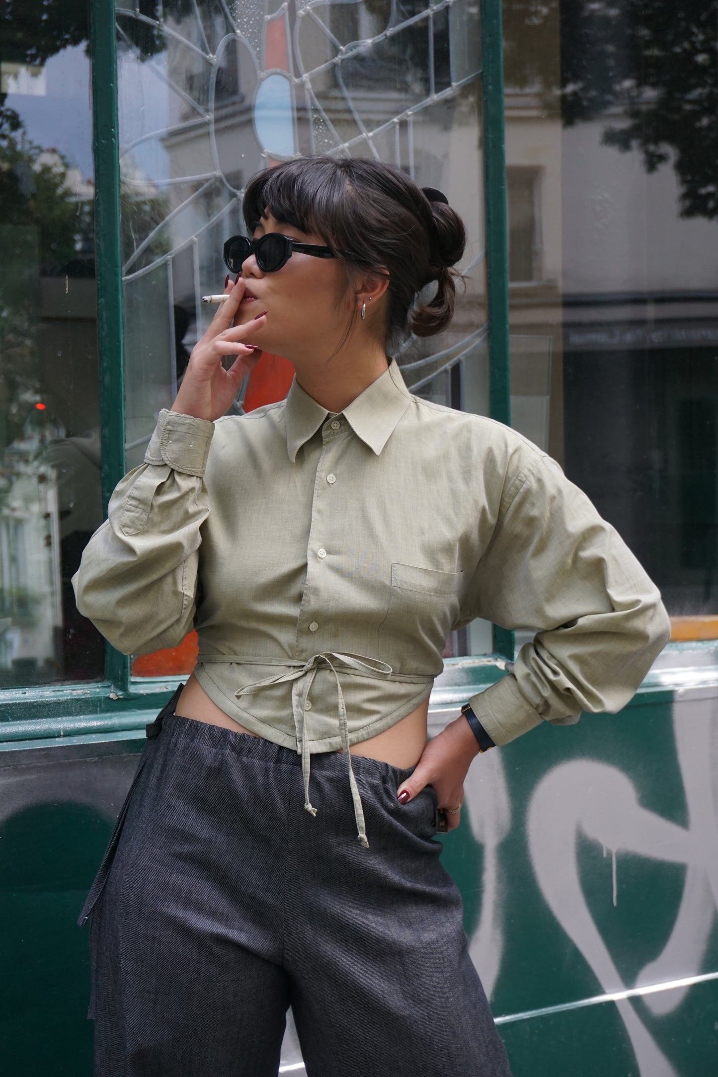 La chemise Ajar vert olive