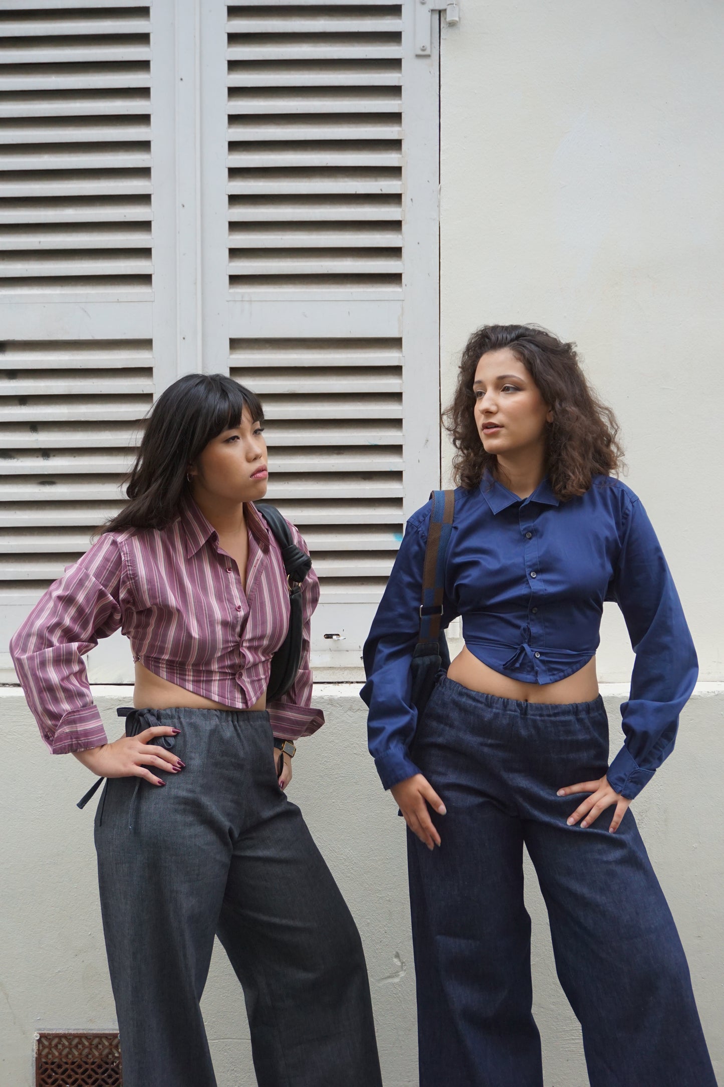 La chemise Ajar bleue marine