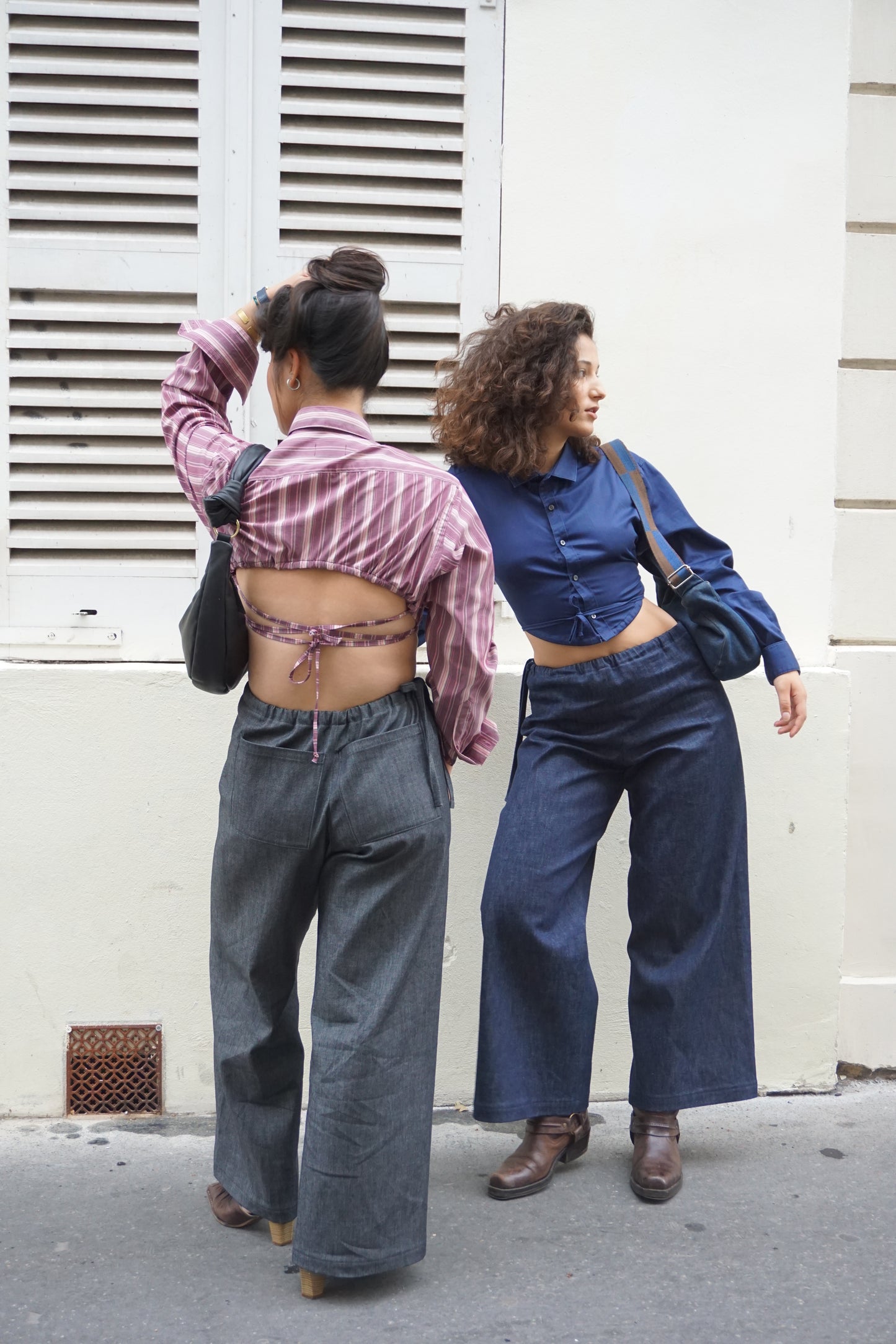 La chemise Ajar bleue marine