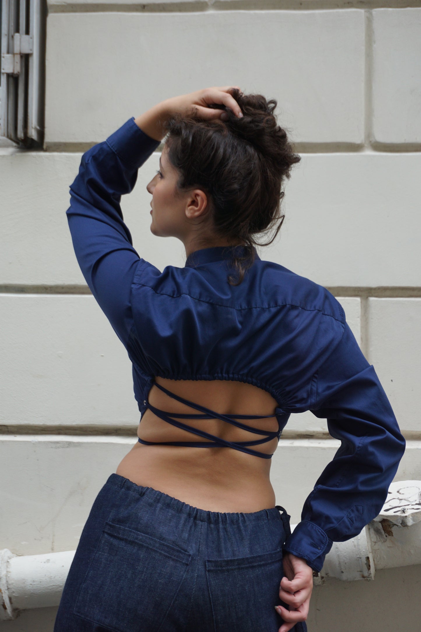 La chemise Ajar bleue marine