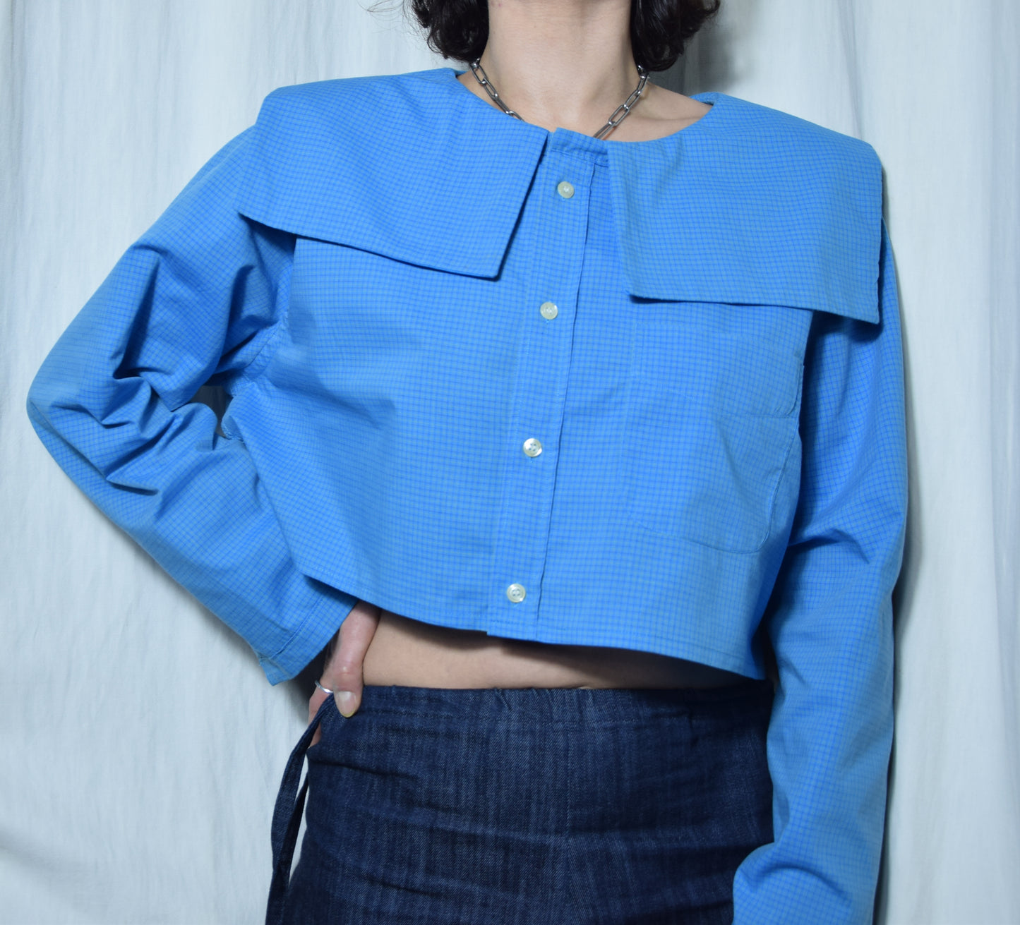 La chemise Dani bleue à carreaux