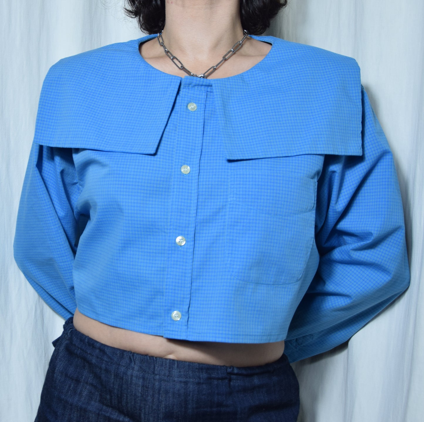 La chemise Dani bleue à carreaux