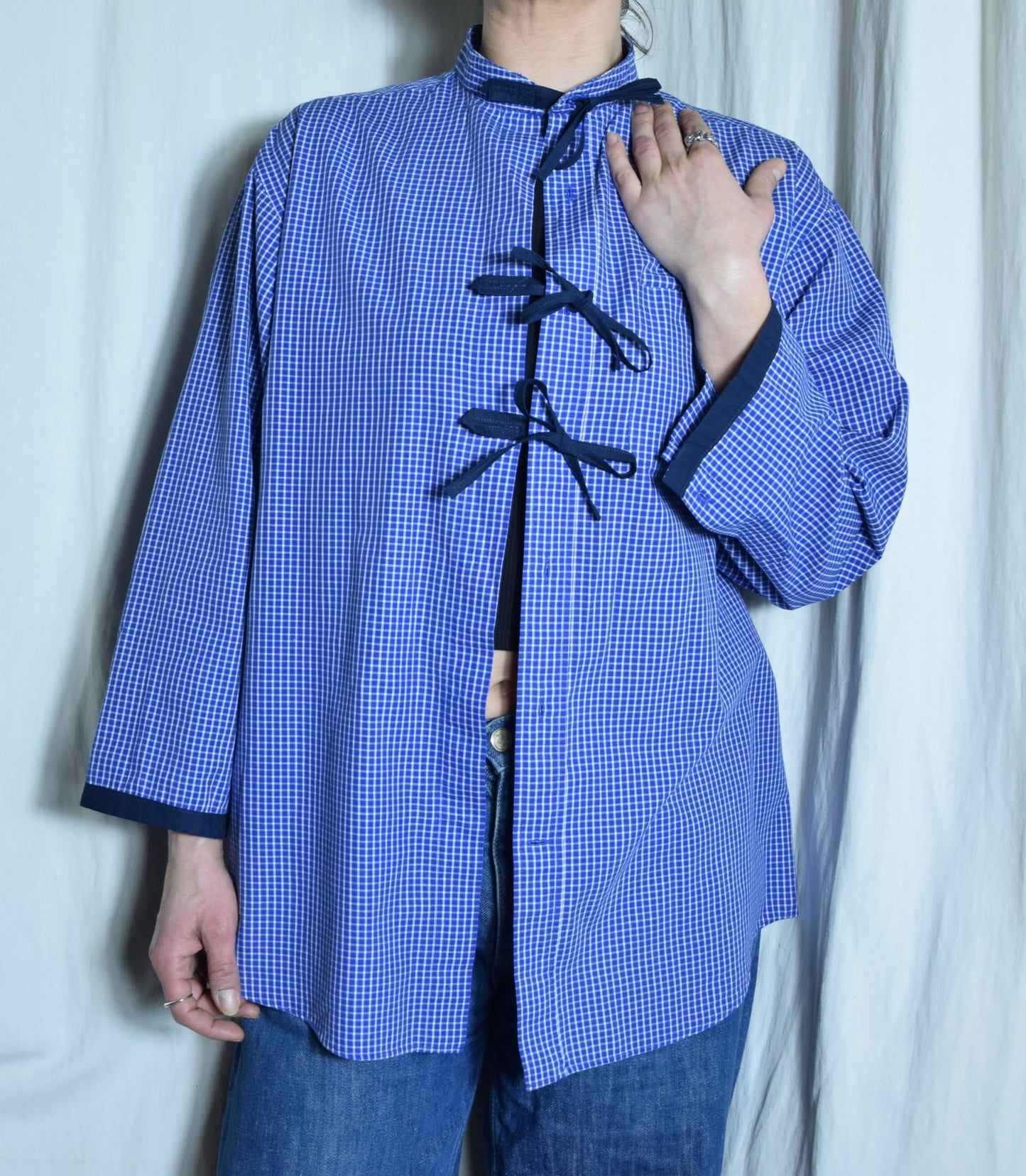 The blue checked June shirt