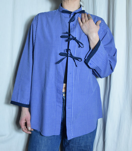 La chemise June bleue à carreaux