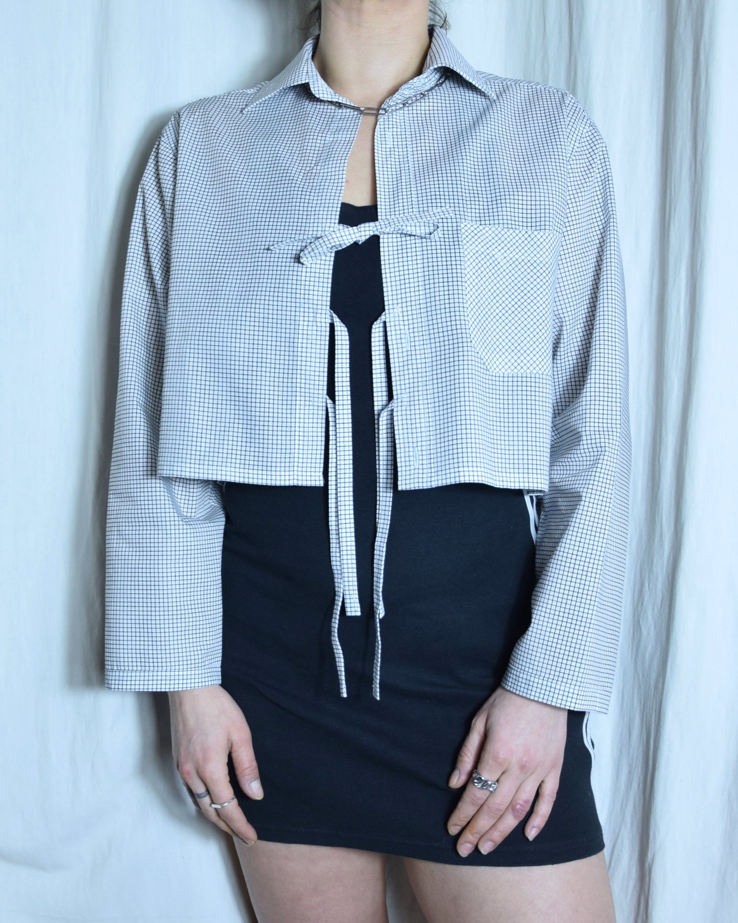 The white checkered May shirt