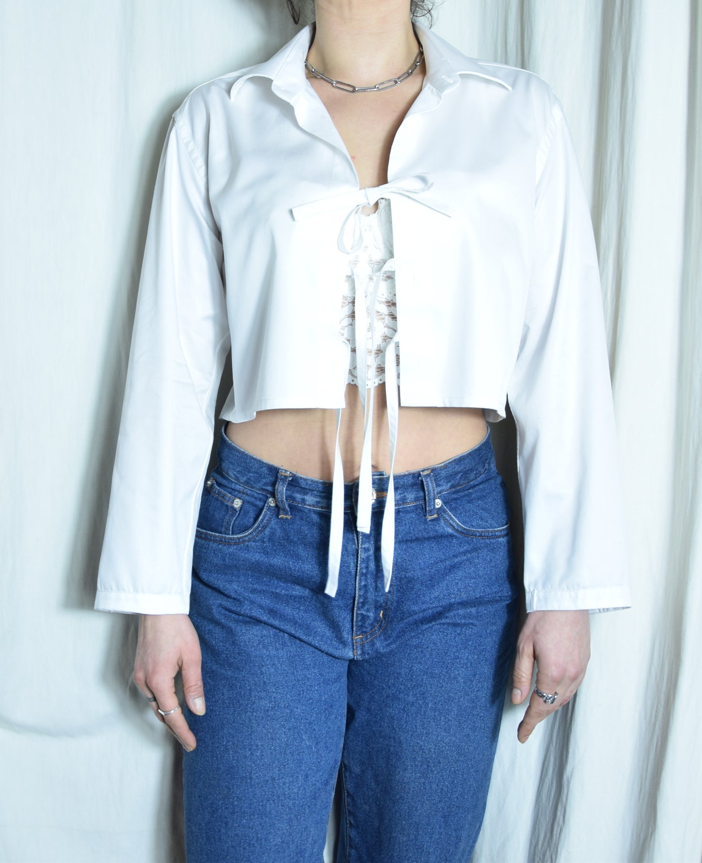 The white checkered May shirt