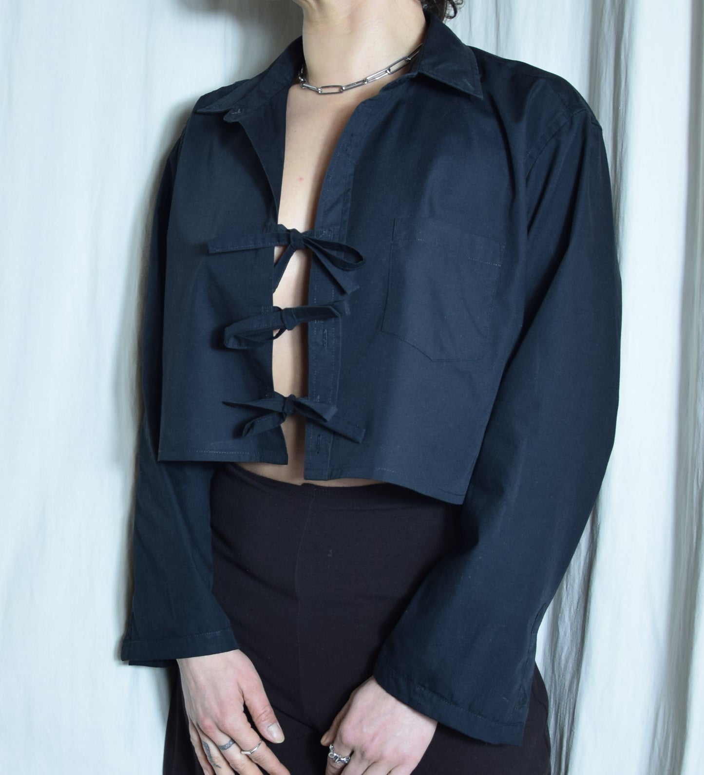 The white checkered May shirt