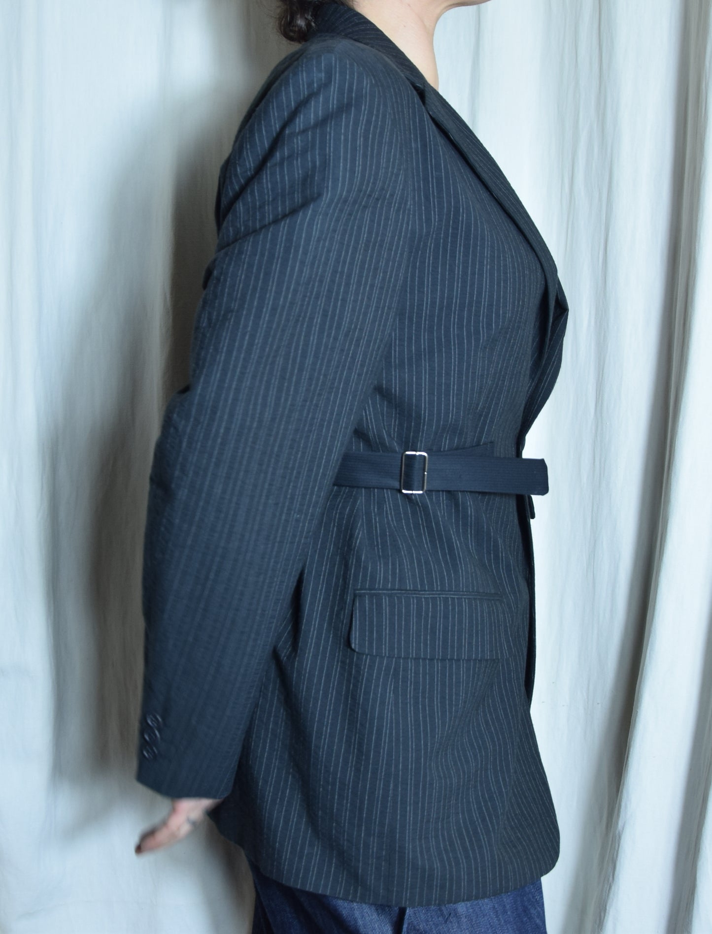 La veste Rim noire à rayures