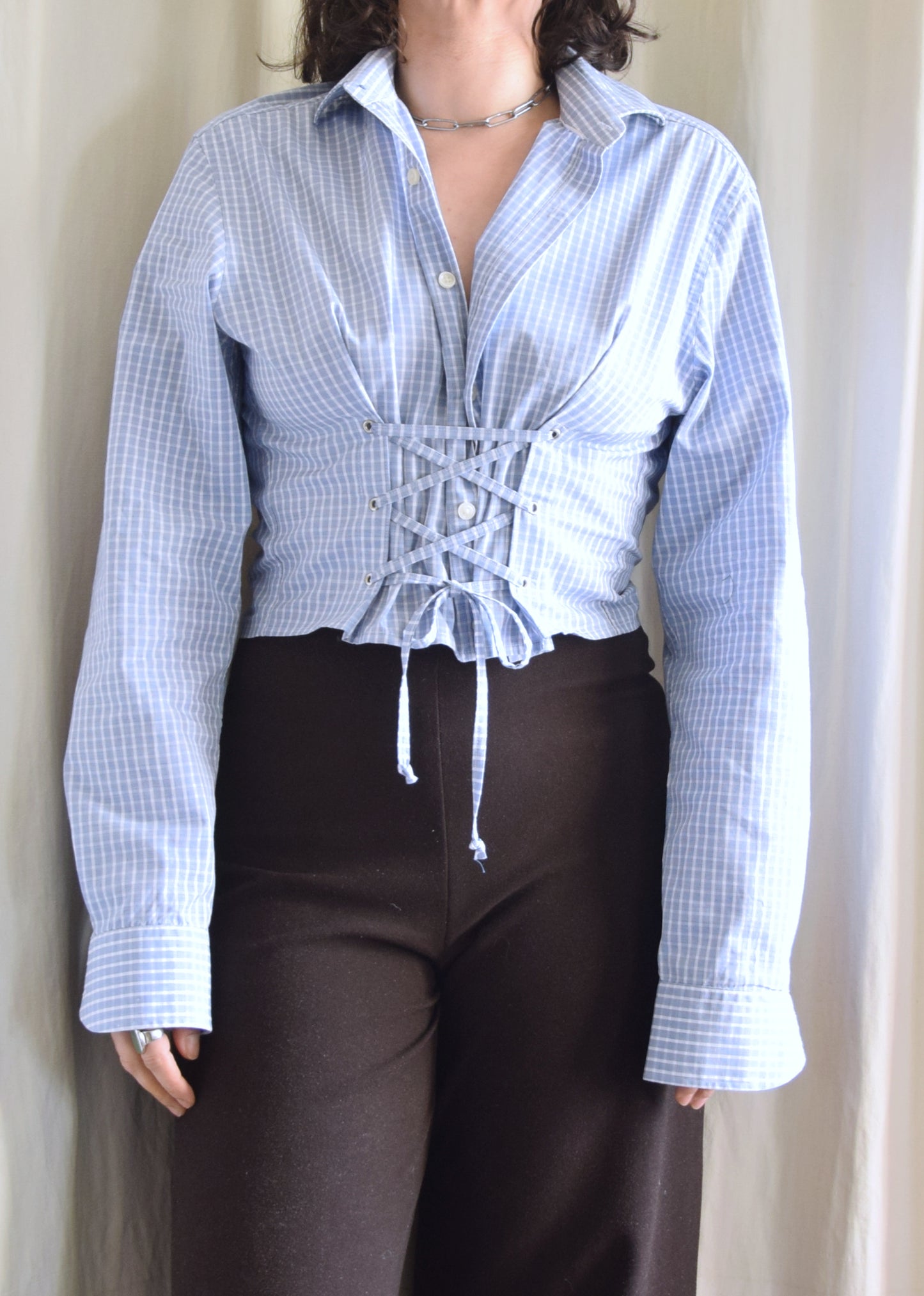 La chemise Joe bleue à carreaux
