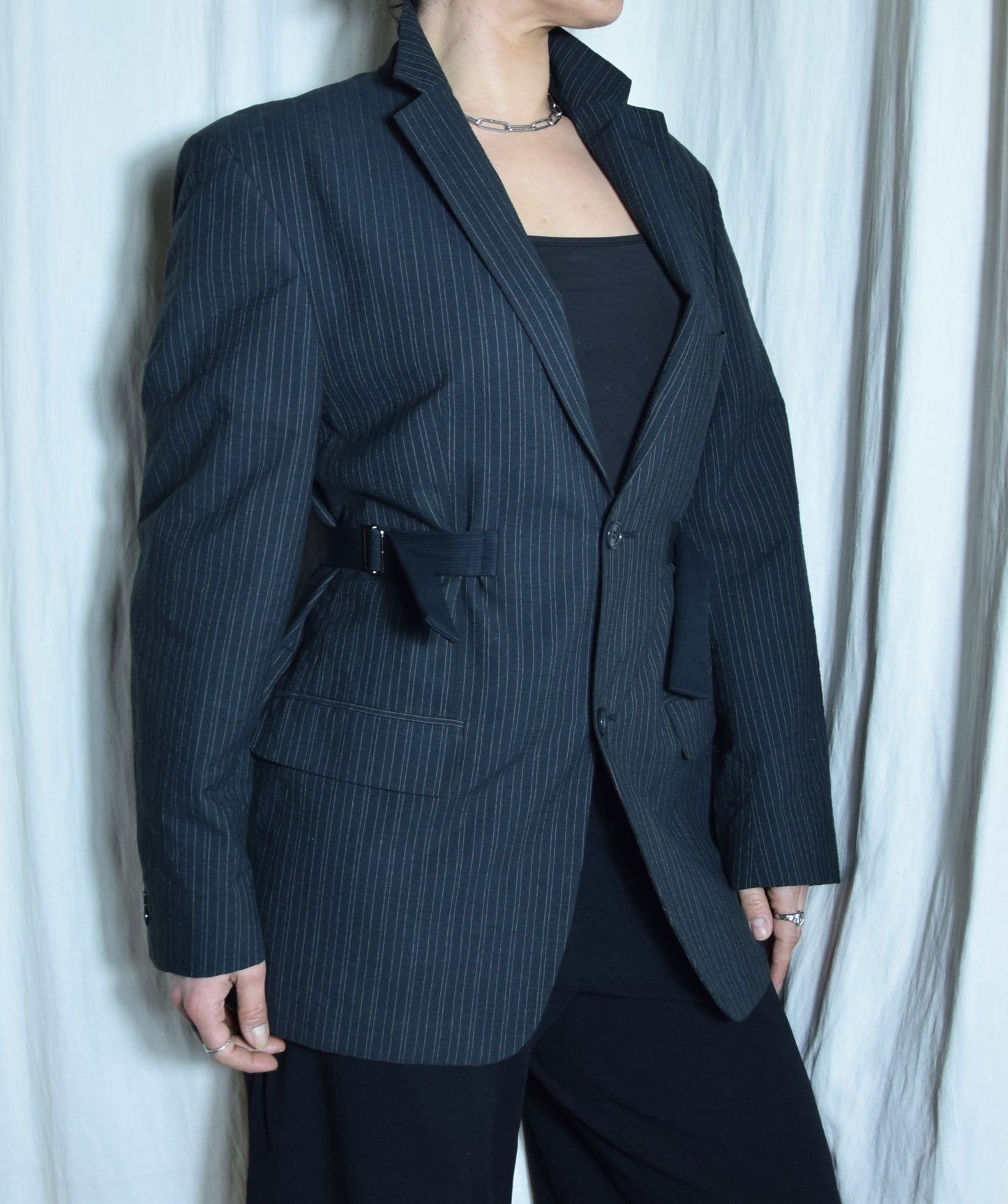 La veste Rim noire à rayures