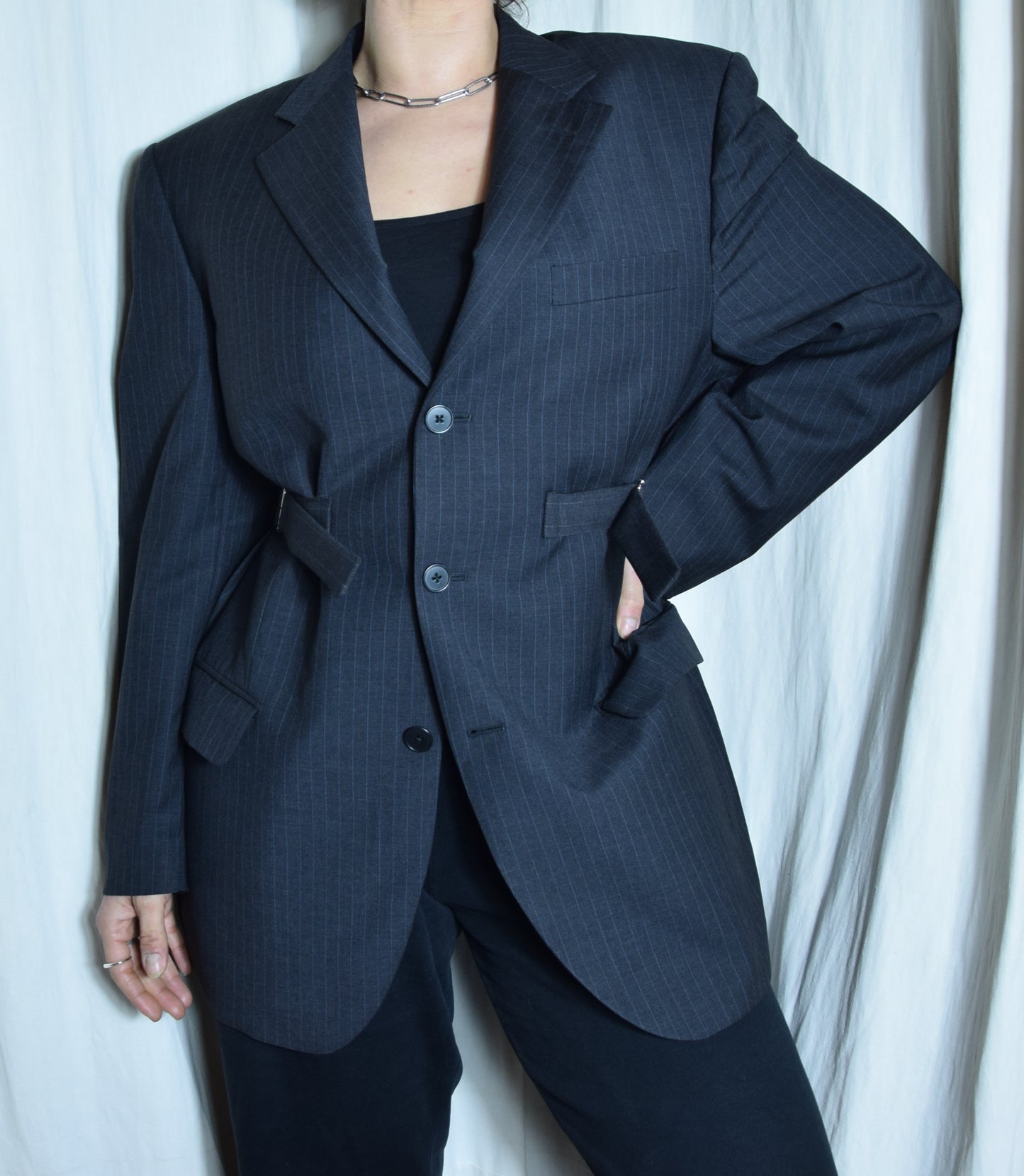 La veste Rim grise à rayures