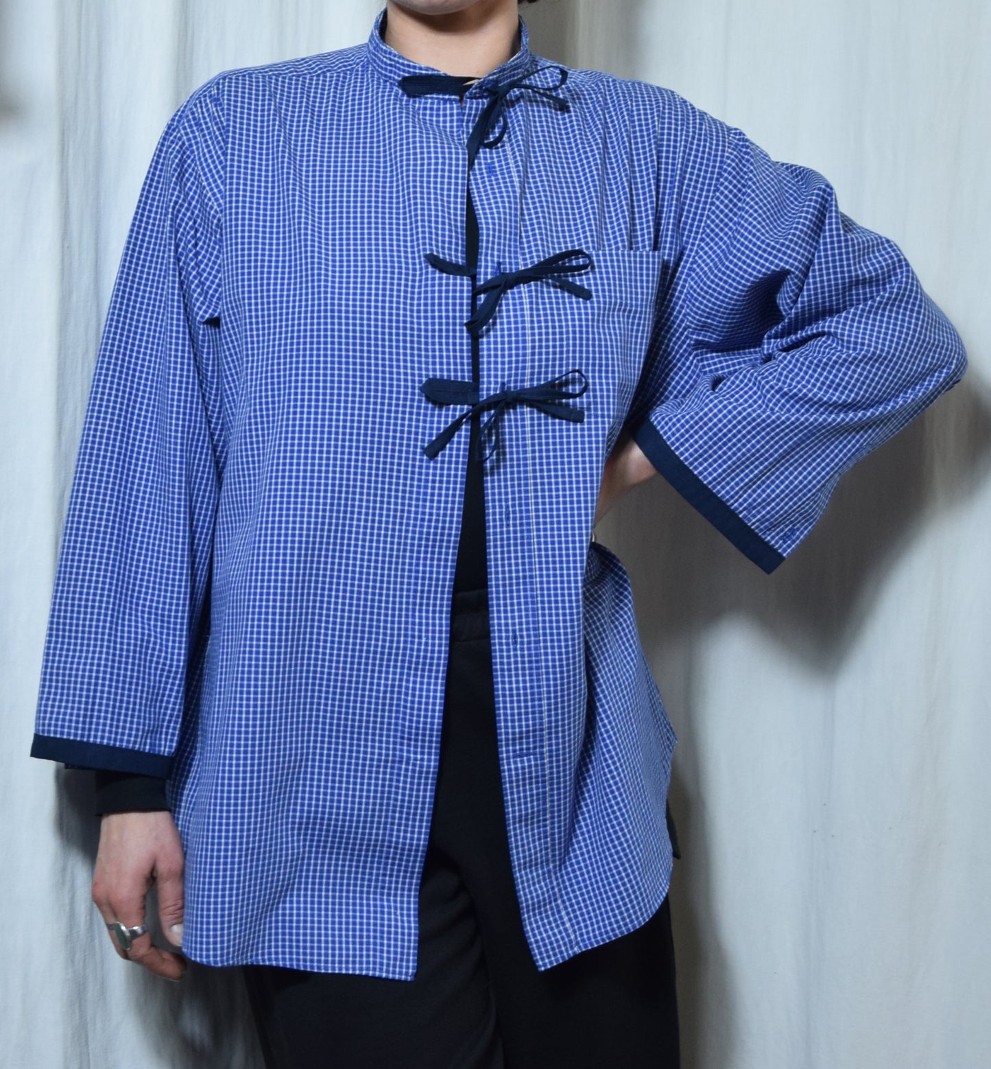 La chemise June bleue à carreaux