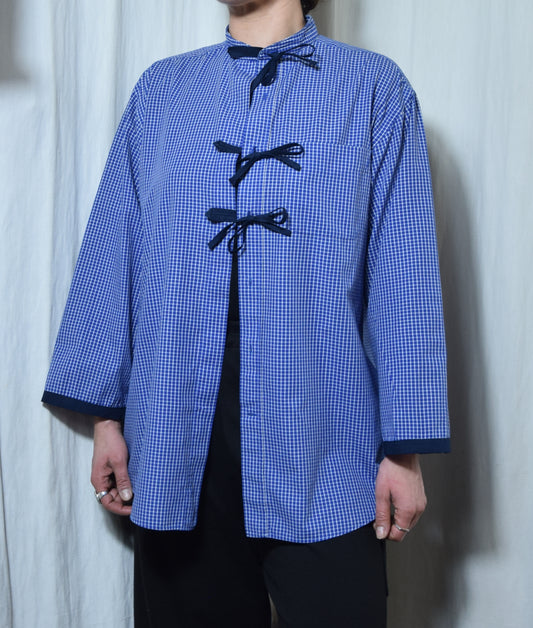 La chemise June bleue à carreaux