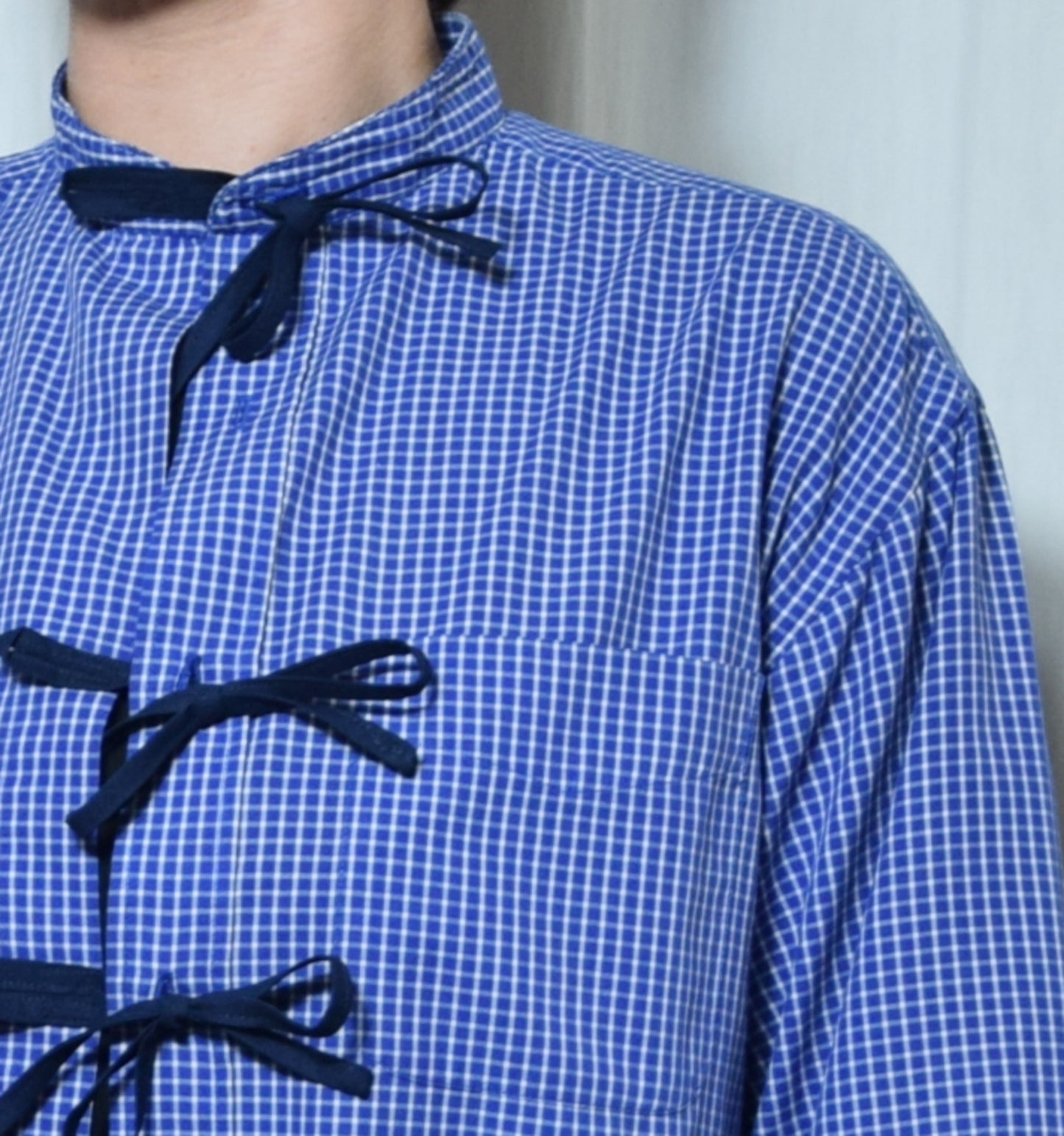 La chemise June bleue à carreaux