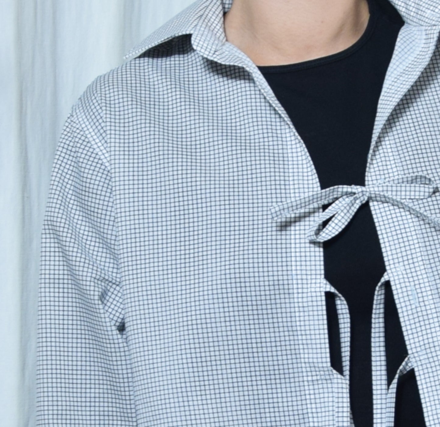 La chemise May blanche à carreaux