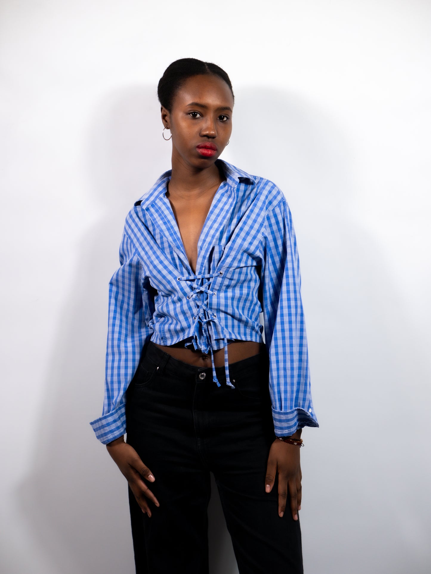 La chemise Joe bleue à carreaux