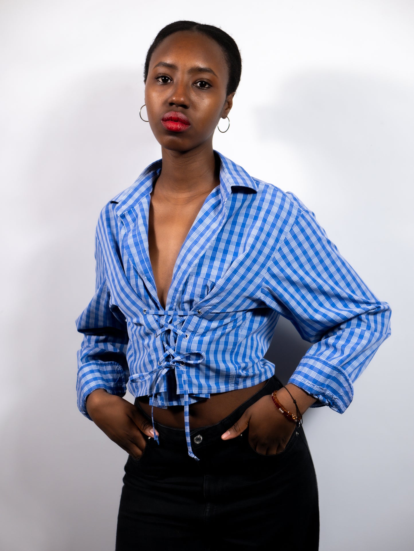 La chemise Joe bleue à carreaux